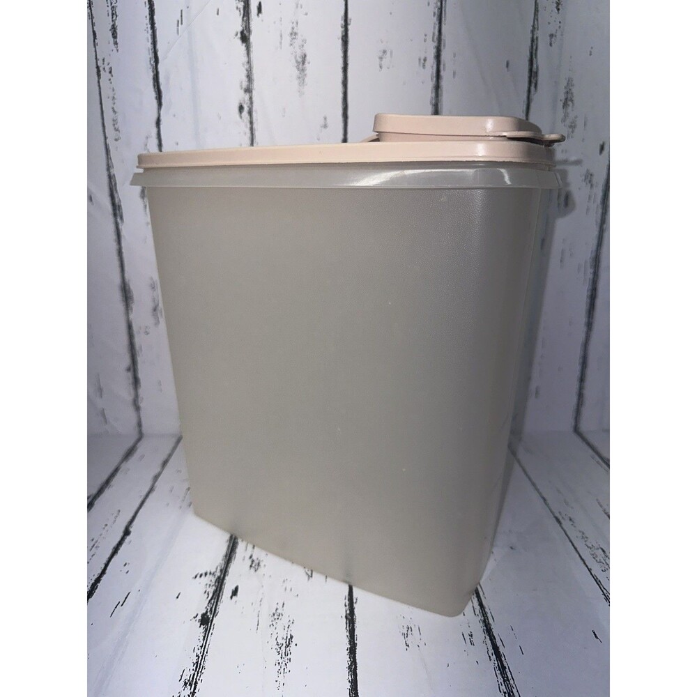 Vintage Tupperware Large Cereal Keeper With Flip Lid cream Color #1588